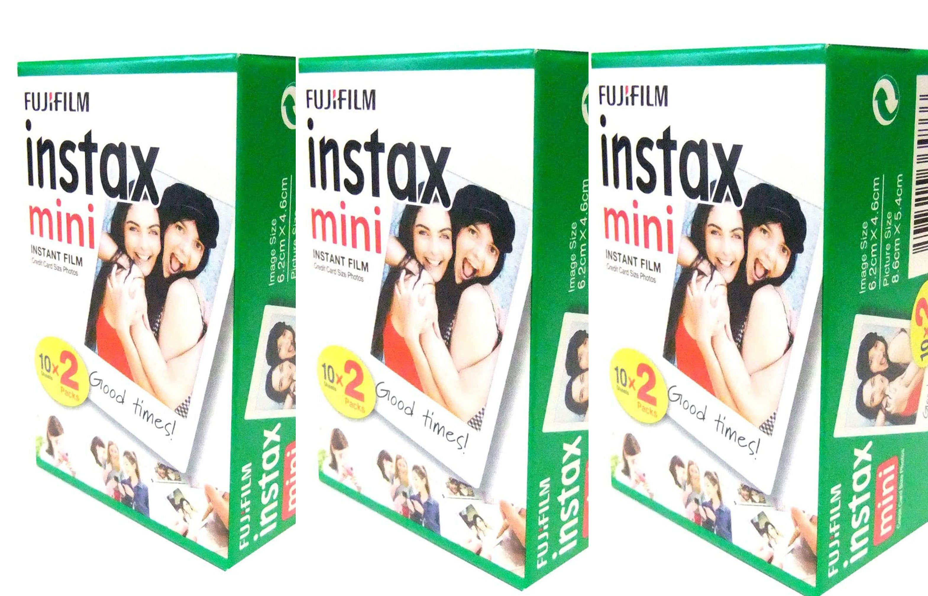 FUJIFILM Sofortbildfilm 3x Fuji Instax Mini Film Doppelpack