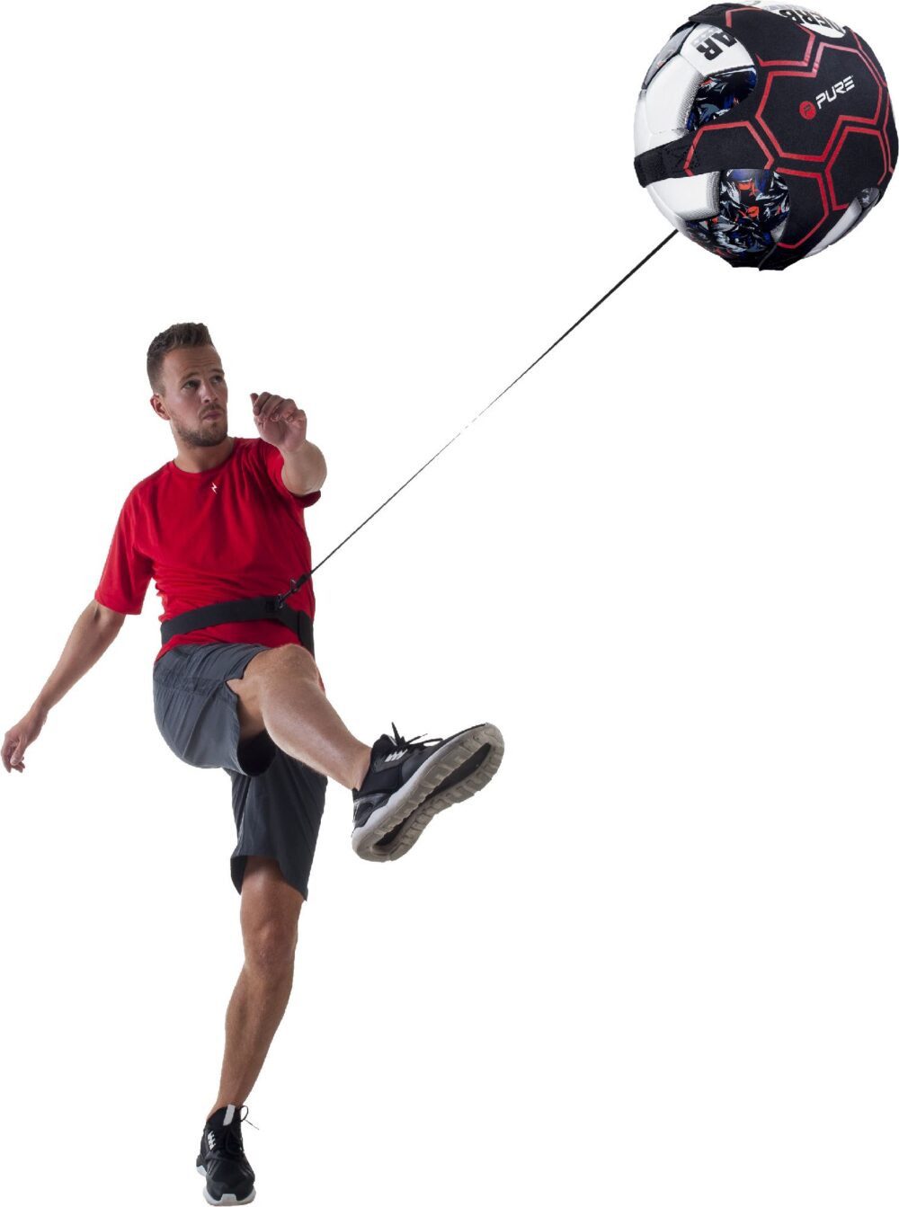 Pure 2 Improve Trainingshilfe Fussballtrainer Übungsgerät schwarz