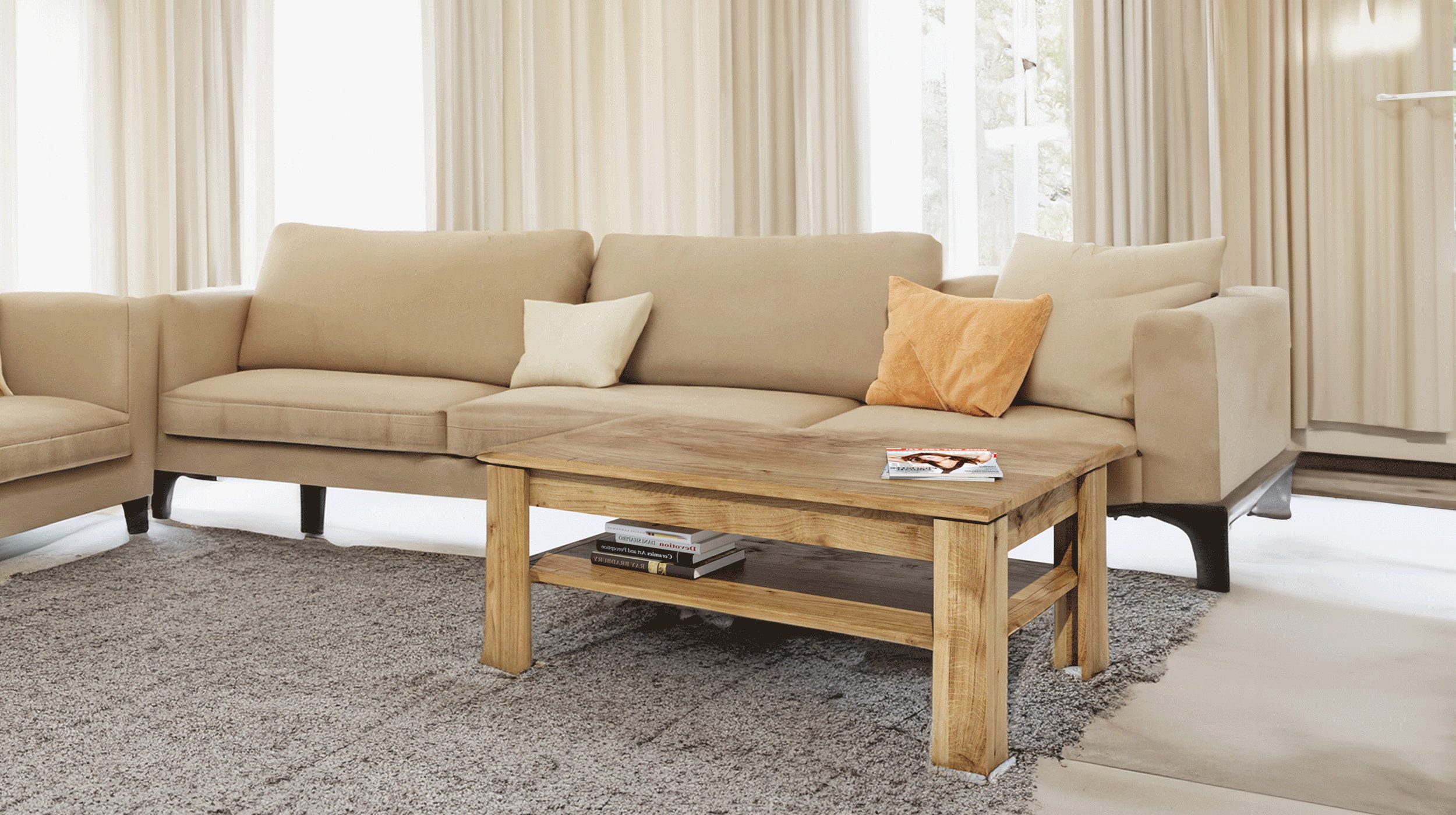 Massivart® Couchtisch FREYJA 110 cm Breite günstig online kaufen