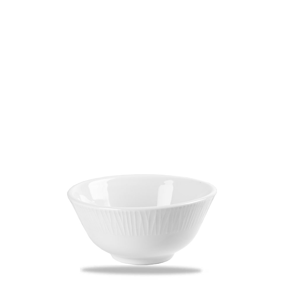 Schale Super Vitrified Bambus Reisschale 11,5cm, 12 Stück, Weiß