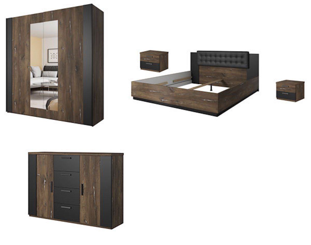 Helvetia Schlafzimmer-Set Sigma, (Sigma), 5-teilig Ausführung günstig online kaufen
