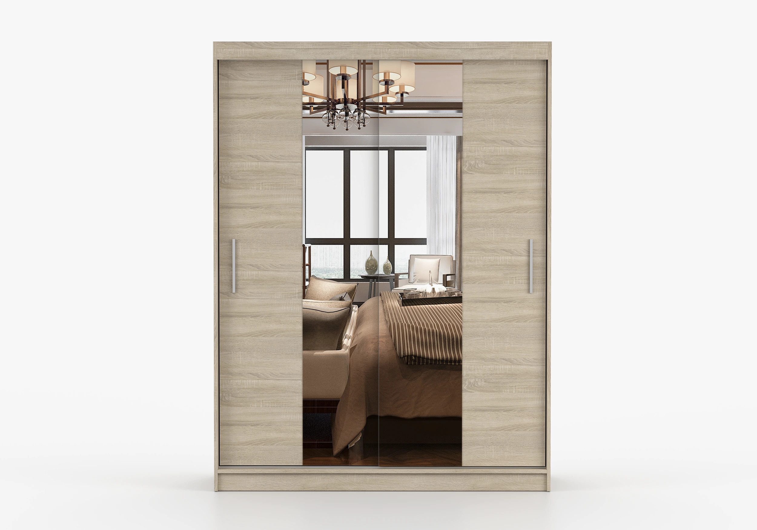 imoebel24 Schwebetürenschrank VISTA 01 150 cm - Sonoma / Sonoma günstig online kaufen