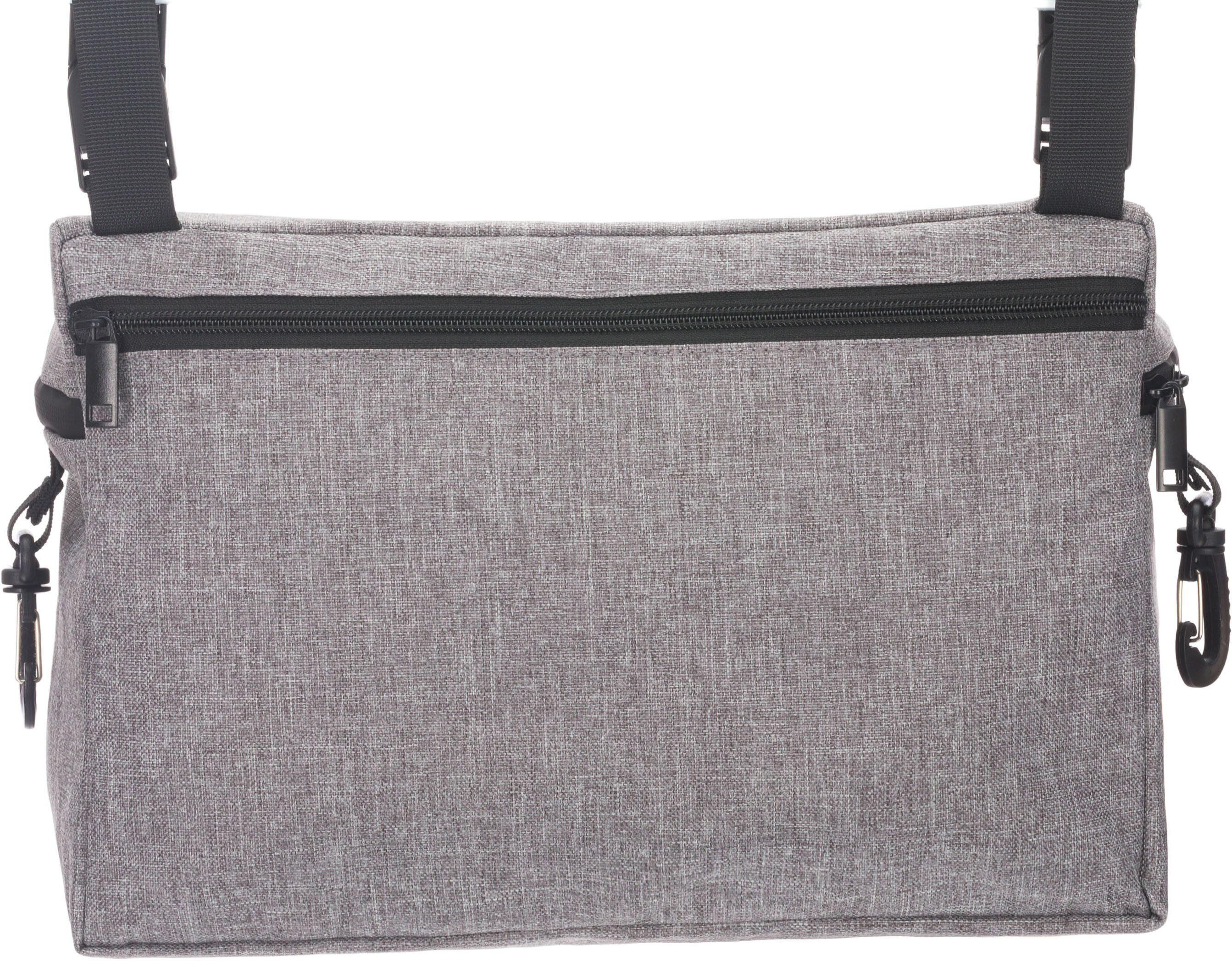 Fillikid Kinderwagen-Tasche Buggy Organizer Sport, schwarz, mit Wickelunterlage
