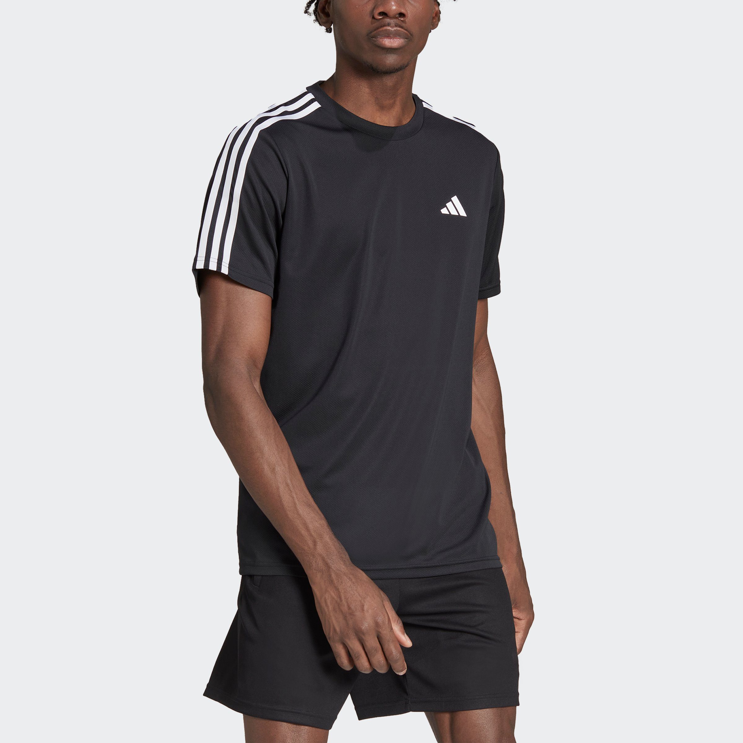 adidas Performance T-Shirt TR-ES BASE 3S T Black / White