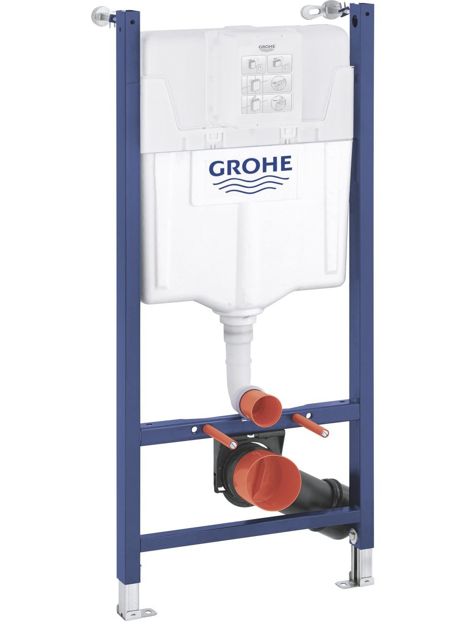 Grohe Vorwandelement WC Grohe Solido 2-in-1 Set für WC 50 x 113 cm chrom