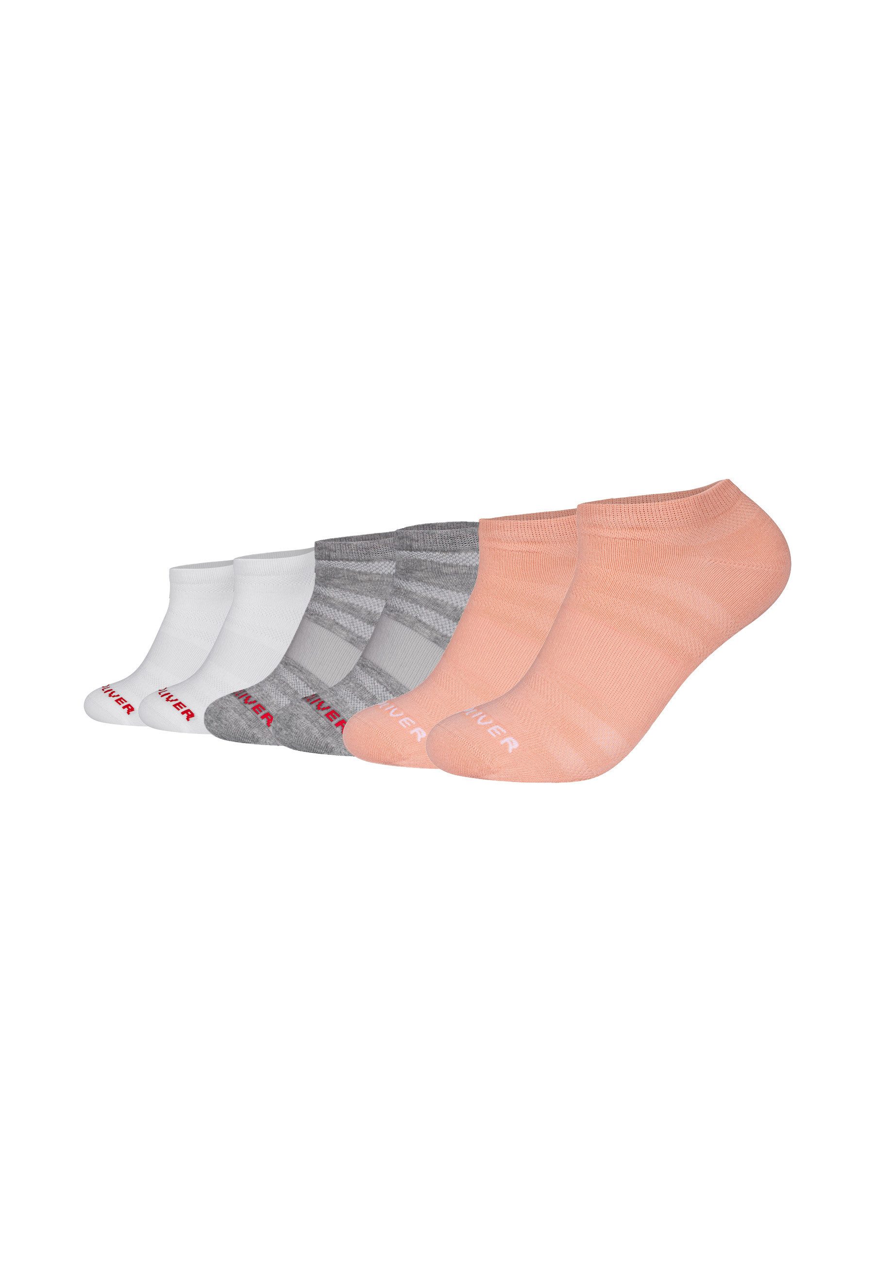 s.Oliver Sneakersocken 6er Pack 6er Pack Mesh-Belüftung für ausgeglichenes Fußklima