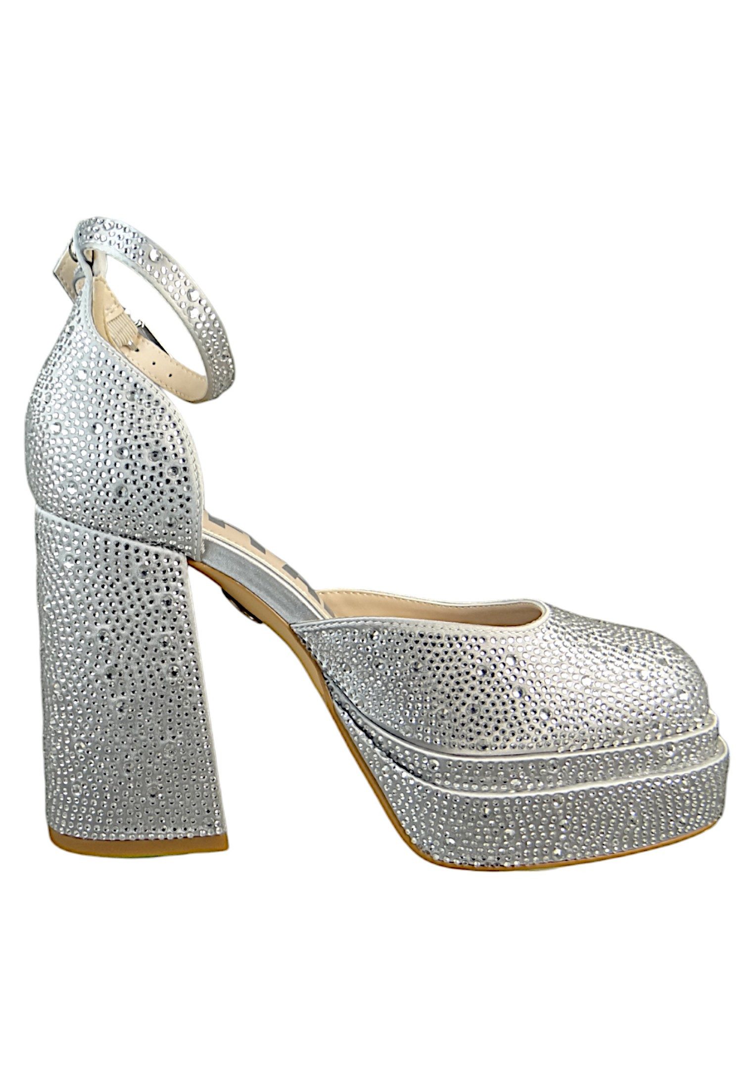 Buffalo 1290180 May Dorsay Vegan Silver Pumps