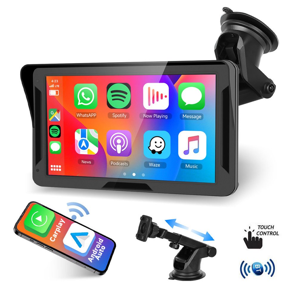 7-Zoll-Bildschirm Carplay MP5 Portable Smart GPS mit Bluetooth Musik Navigationsgerät