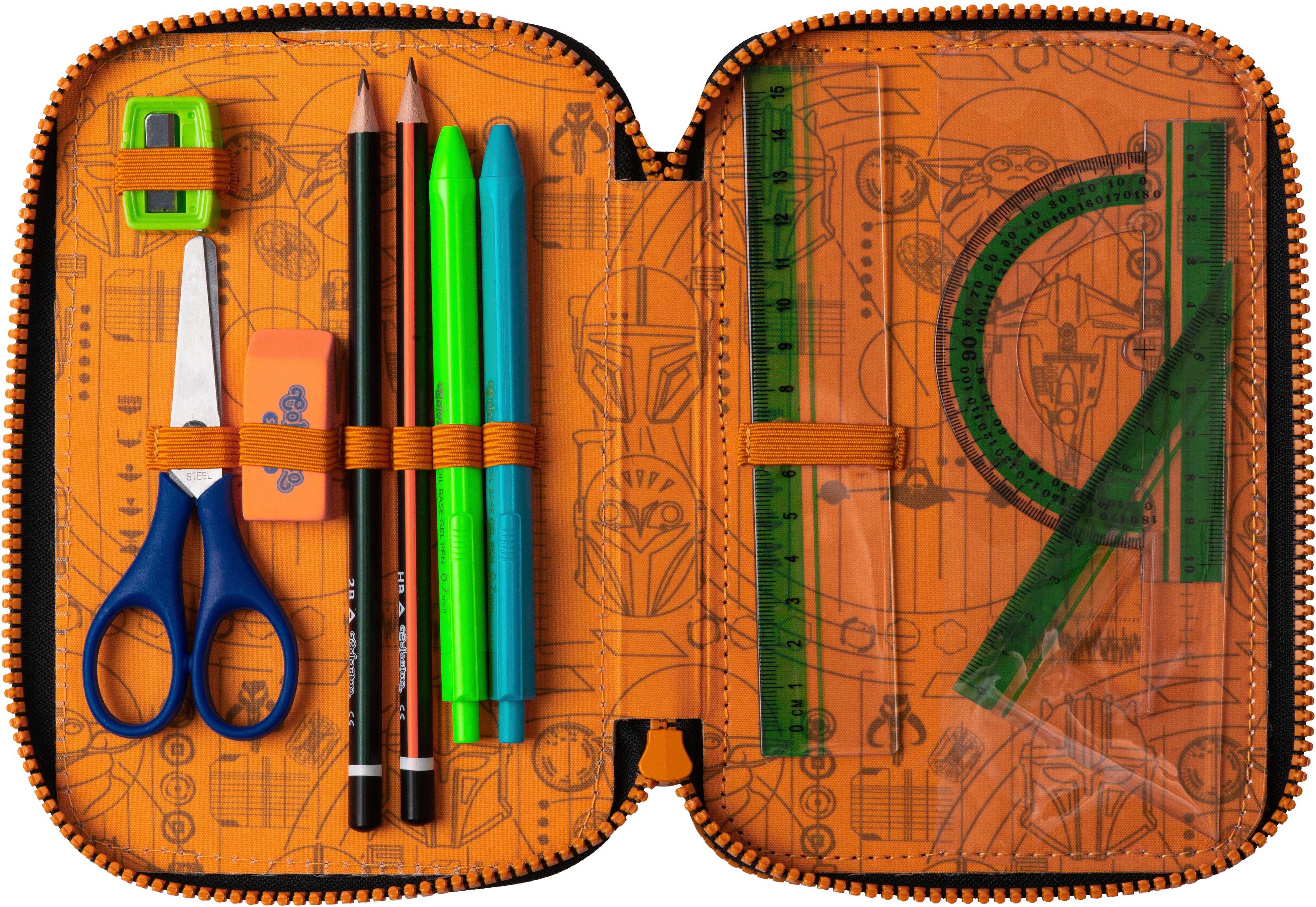 CoolPack Federmäppchen Etui, Star Wars, Mandalorian, befüllt