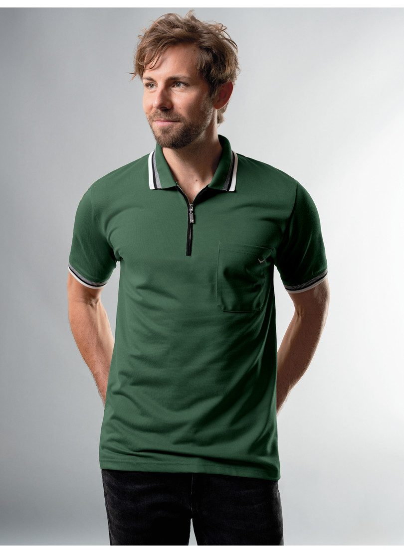 Trigema Poloshirt TRIGEMA Poloshirt mit Reißverschluss günstig online kaufen