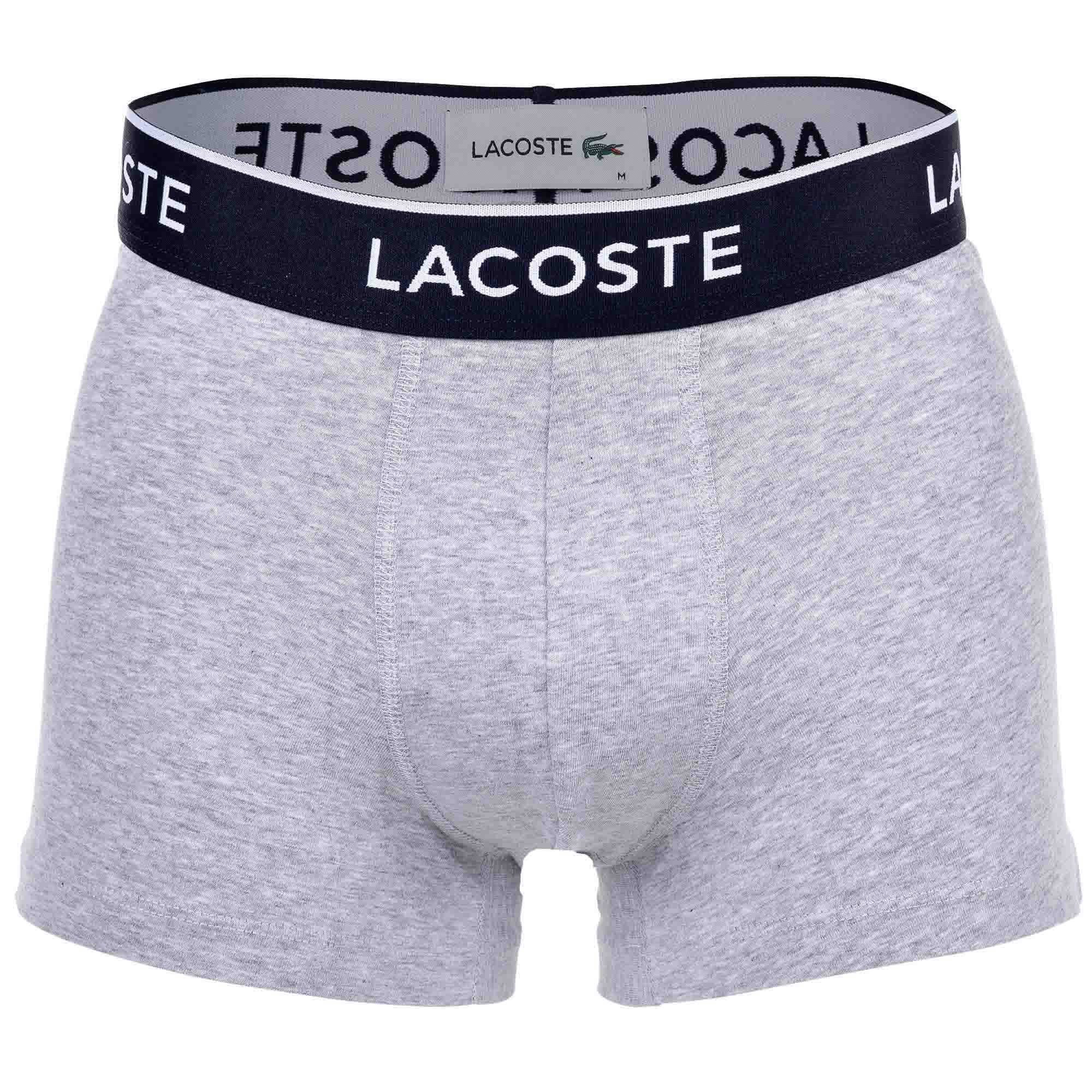 Lacoste 3-er Set Trunks in Dunkelblau, Grün & Schwarz günstig online kaufen