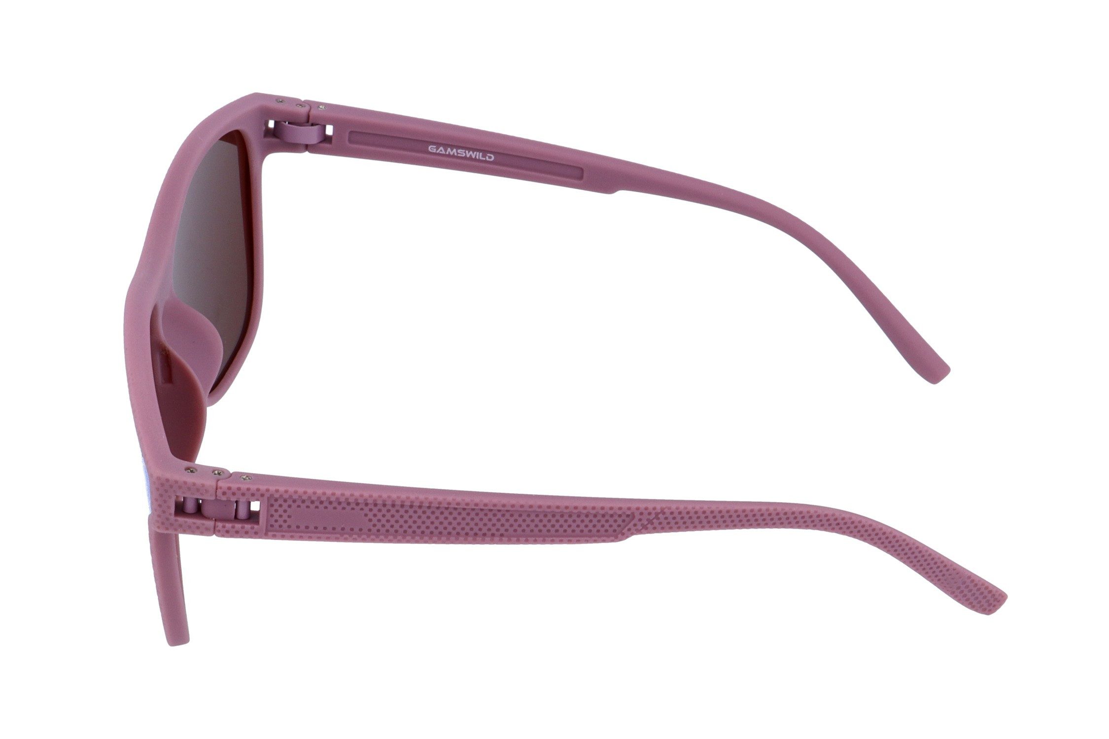 Gamswild Sonnenbrille UV400 GAMSSTYLE Modebrille Cat-Eye TR90 / polarisierte Gläser Unisex Modell WM3032 in braun, grau und silber-grau