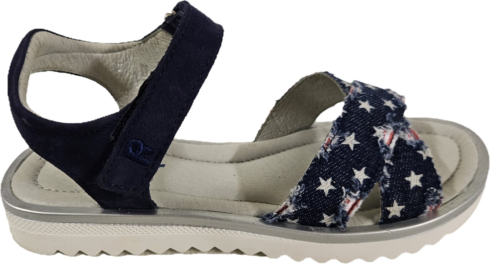 Richter Mädchen Klettverschluß Tex-Jeans atlantic 5903 Sandale Klettverschluß, aus echtem Leder