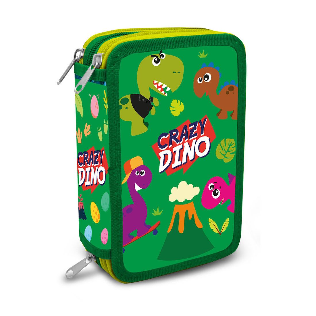 Kids Euroswan Malstift Crazy Dino Federtasche Federmäppchen 44 Teile