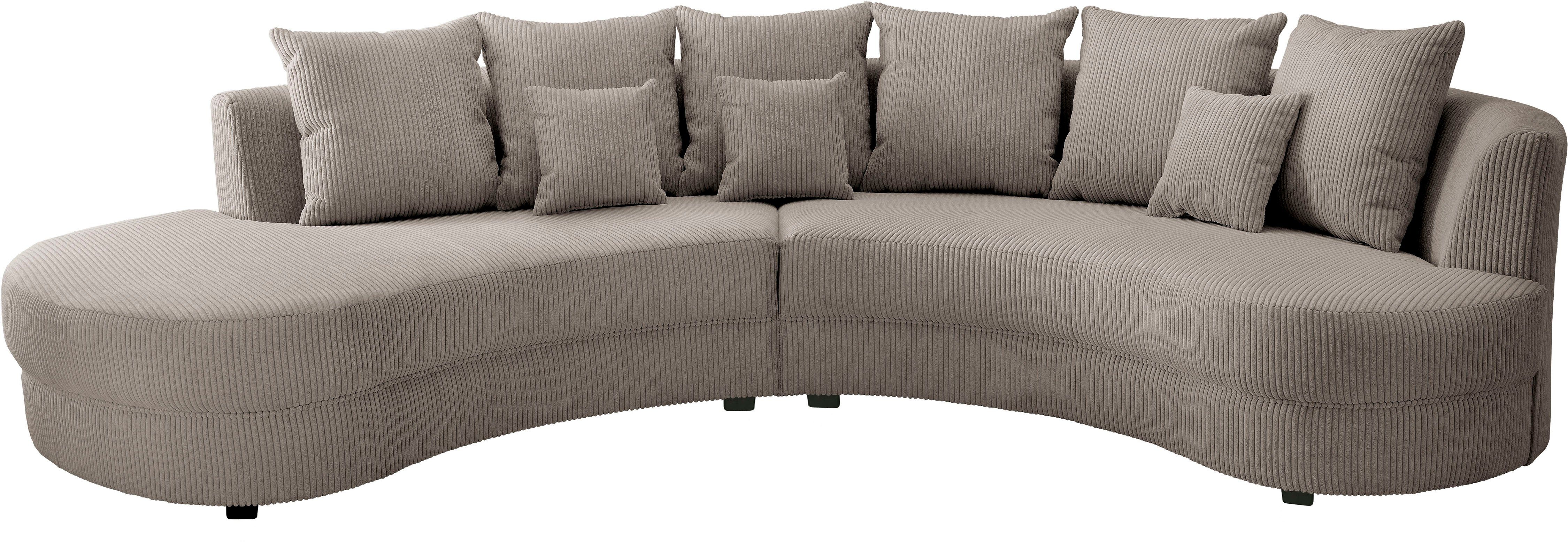 INOSIGN Ecksofa Limoncello, ergonomische Form