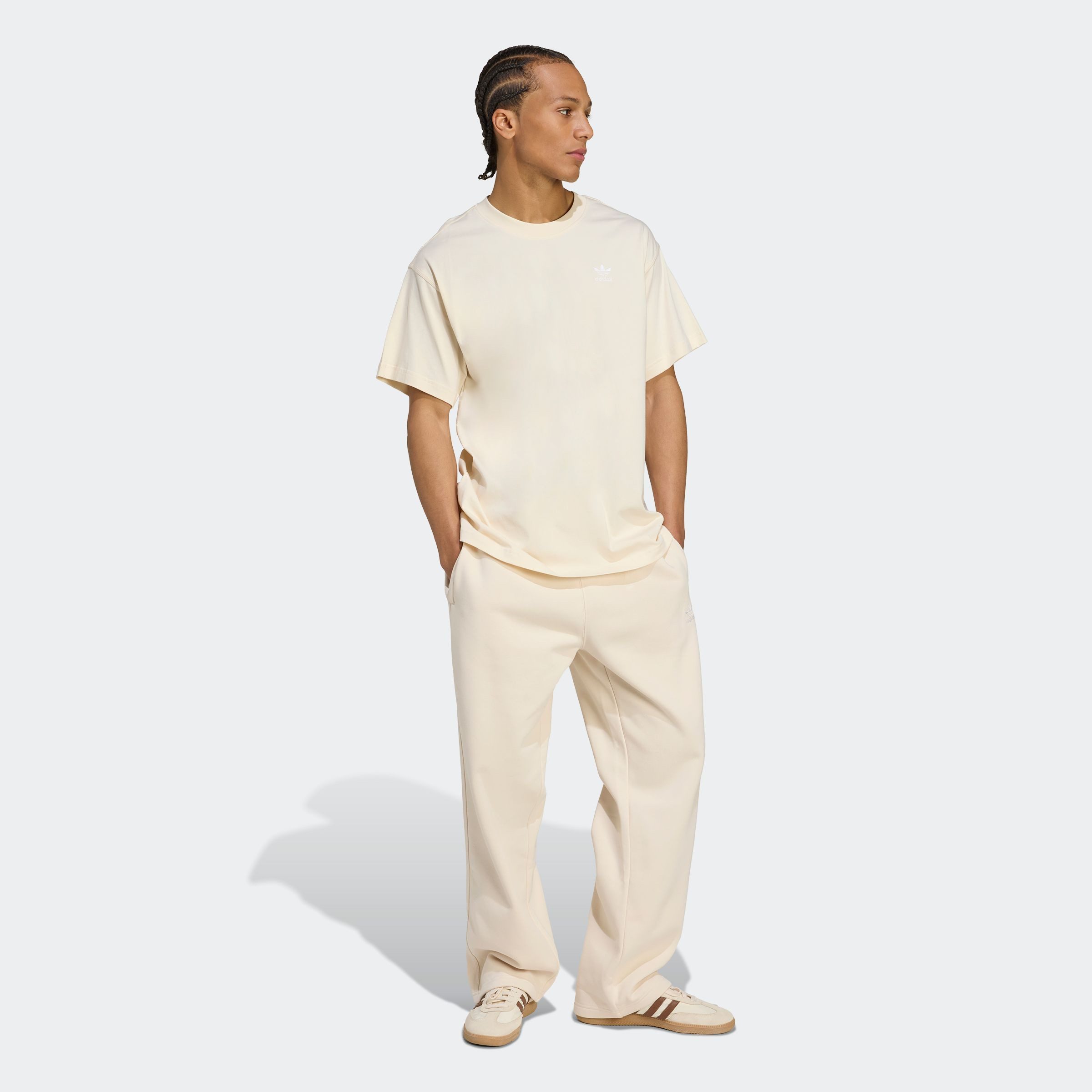 adidas Originals T-Shirt ESS OS TEE lockere Silhouette, mit geripptem Rundhalsausschnitt, aus Baumwolle