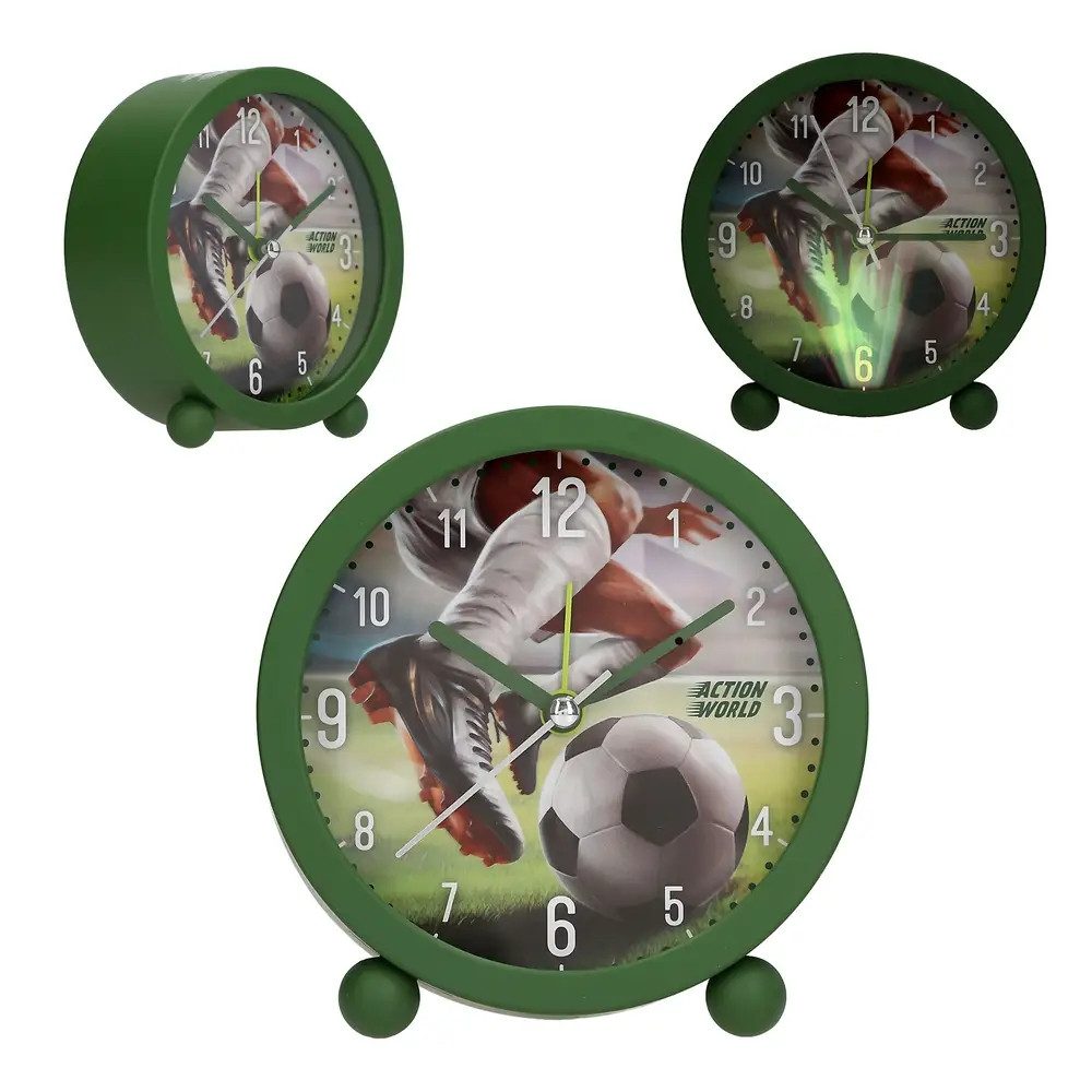 Depesche Uhr Action World Wecker Fußball
