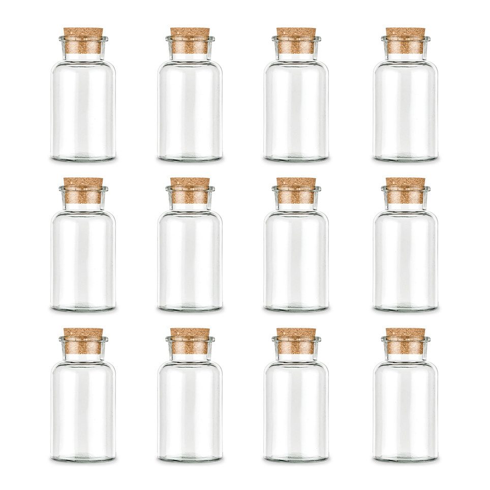 Ankerkraut Gewürzbehälter Leeres Korkenglas, groß, 12 leere große Korkenglä günstig online kaufen