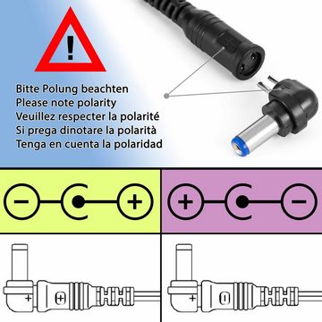 Poppstar Universal-Netzteil Universal-Netzteil (Output 3V 4,5V 5V 6V 7,5V 9V 12V DC 1,5A + 8 Stecker)