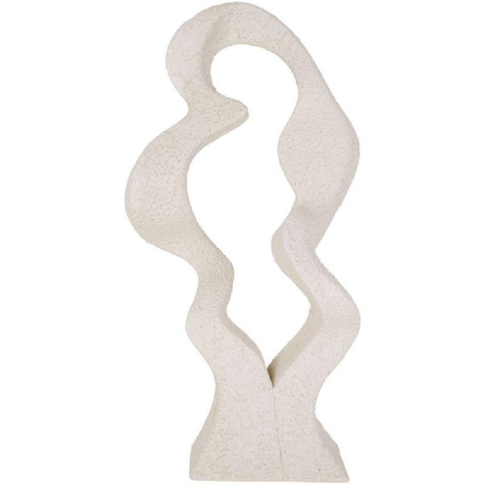 Polyresin Time Statue Abstract Present Skulptur Ivory Wave Art