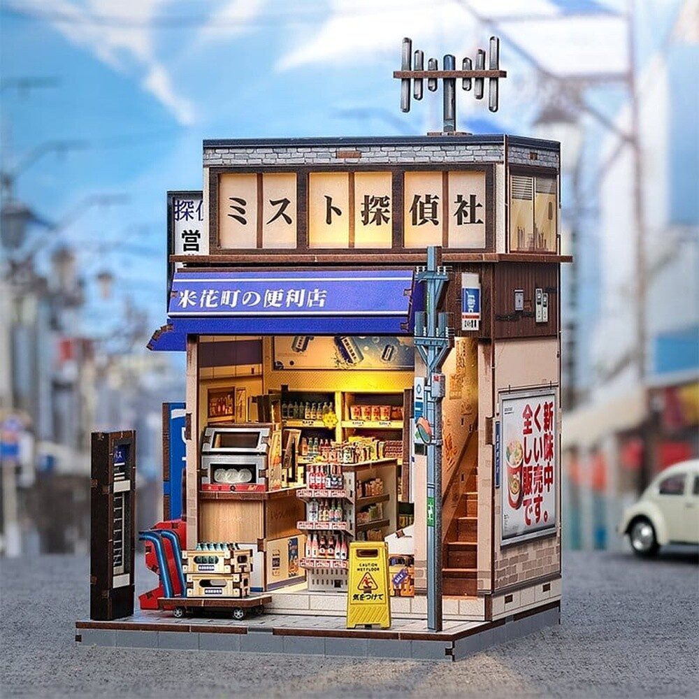 Cutebee Modellbausatz Miniature House Model Kit Beika-cho Convenience Store 22 x 15 cm