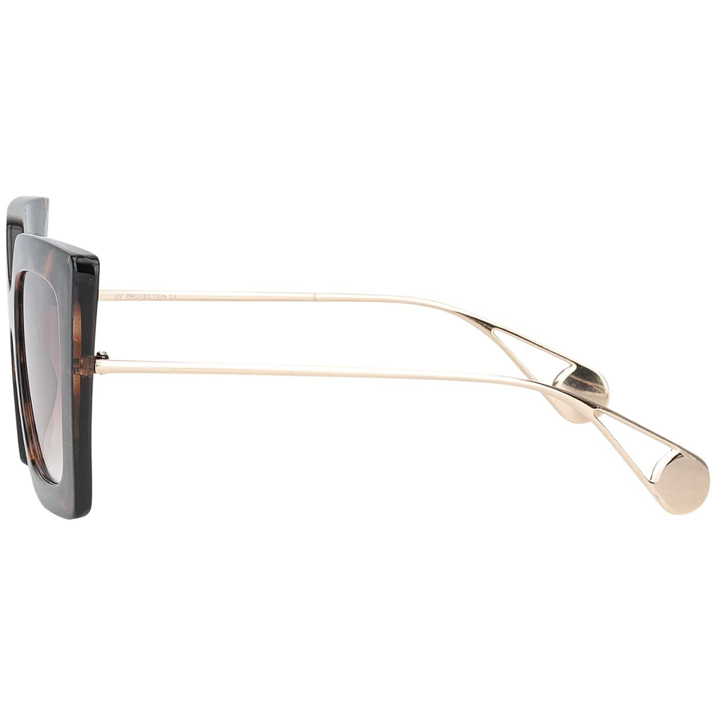 BEZLIT Eyewear Retrosonnenbrille Rundglas Designer Damen Sonnenbrille (1-St) mit Schwarzen oder Violetten Linsen