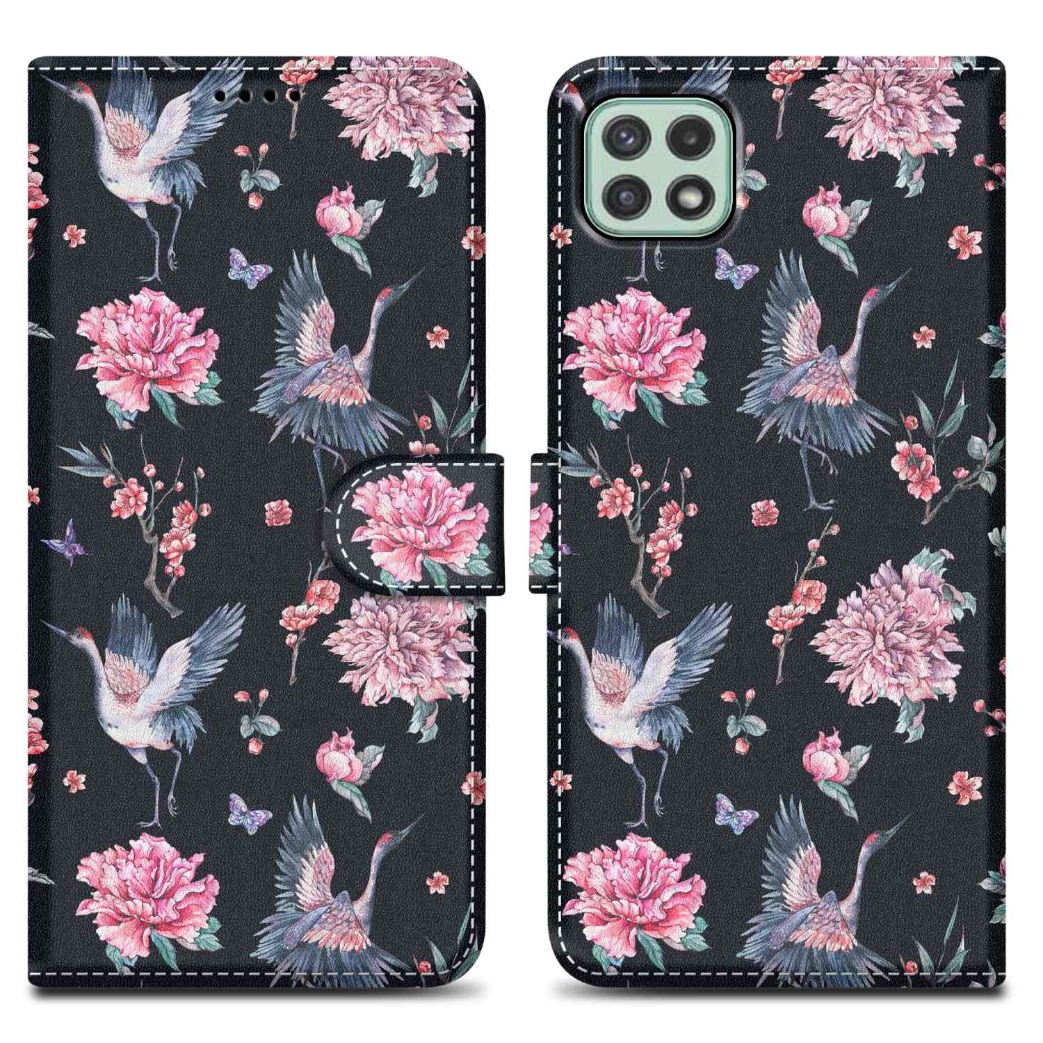 Cadorabo Handyhülle für Samsung Galaxy A22 5G Hülle Samsung Galaxy A22 5G, Handy Schutzhülle - Hülle, Standfunktion, Kartenfach, Magnetverschluss