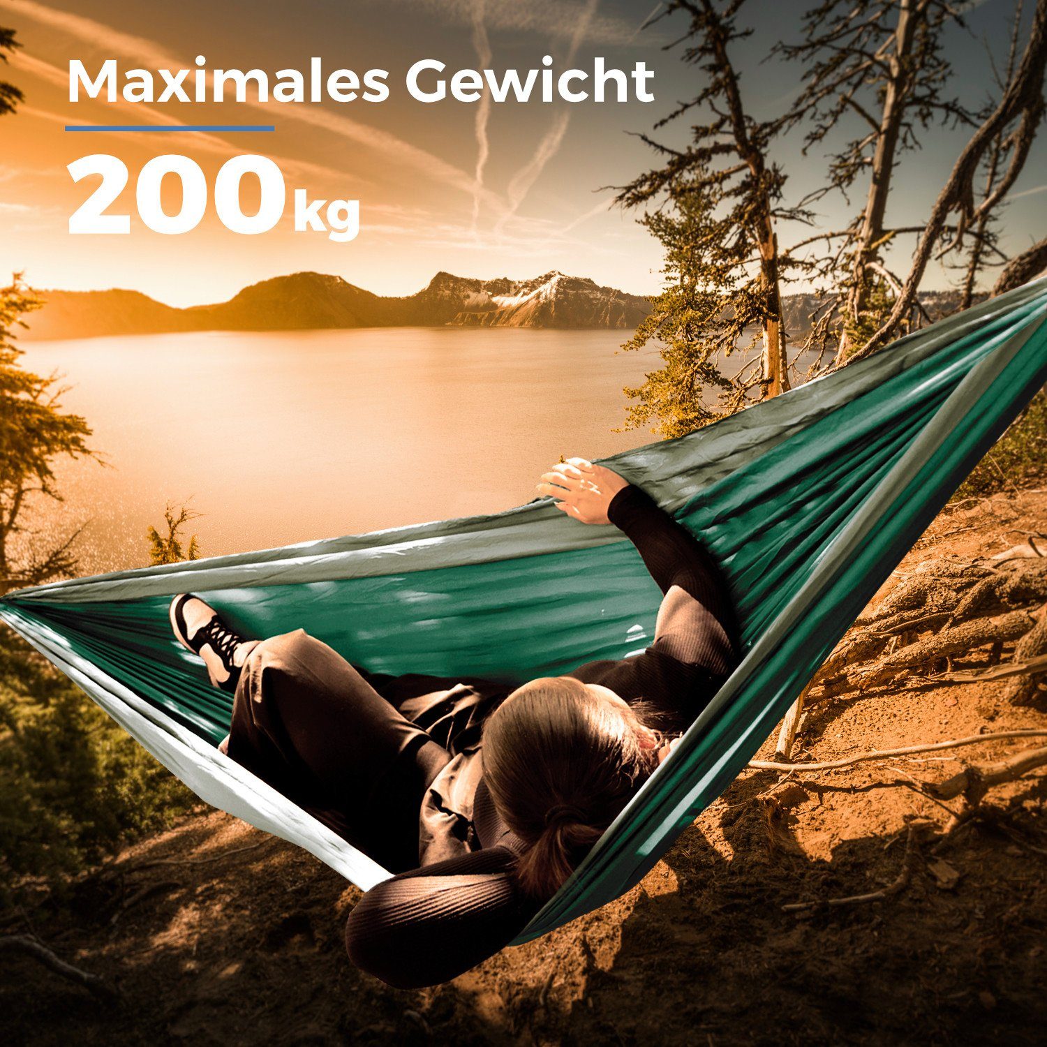 SVITA Hängematte SVITA Outdoor Hängematte, aus Fallschirmnylon – Bild 3 von 5