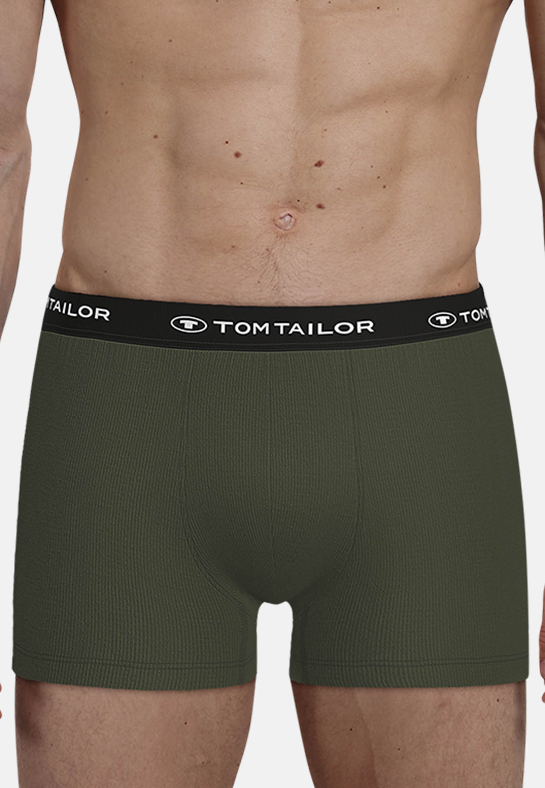 TOM TAILOR Boxershorts Buffer (3er Pack) weich, bequem, basic, eng, Logobun günstig online kaufen