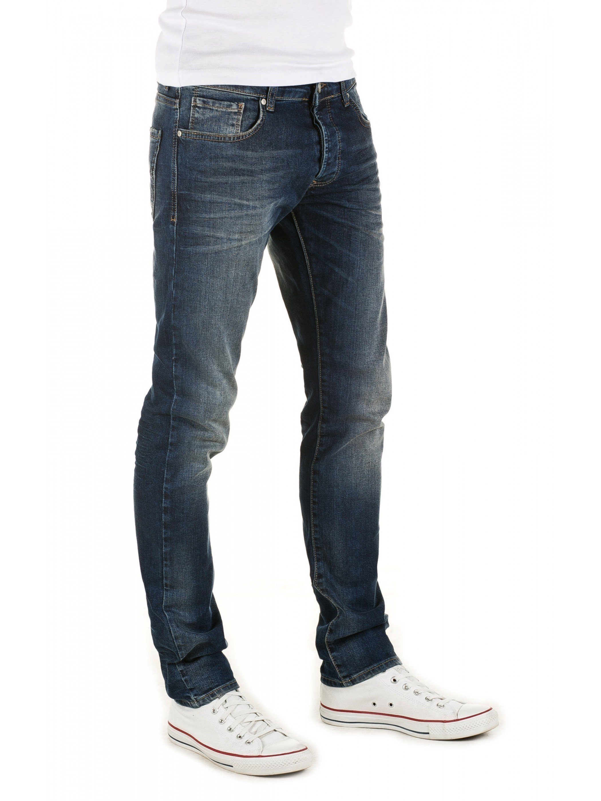 Rick Jeans (blue 085) denim WOTEGA Blau - Slim-fit-Jeans 5-Pocket-Style WOTEGA