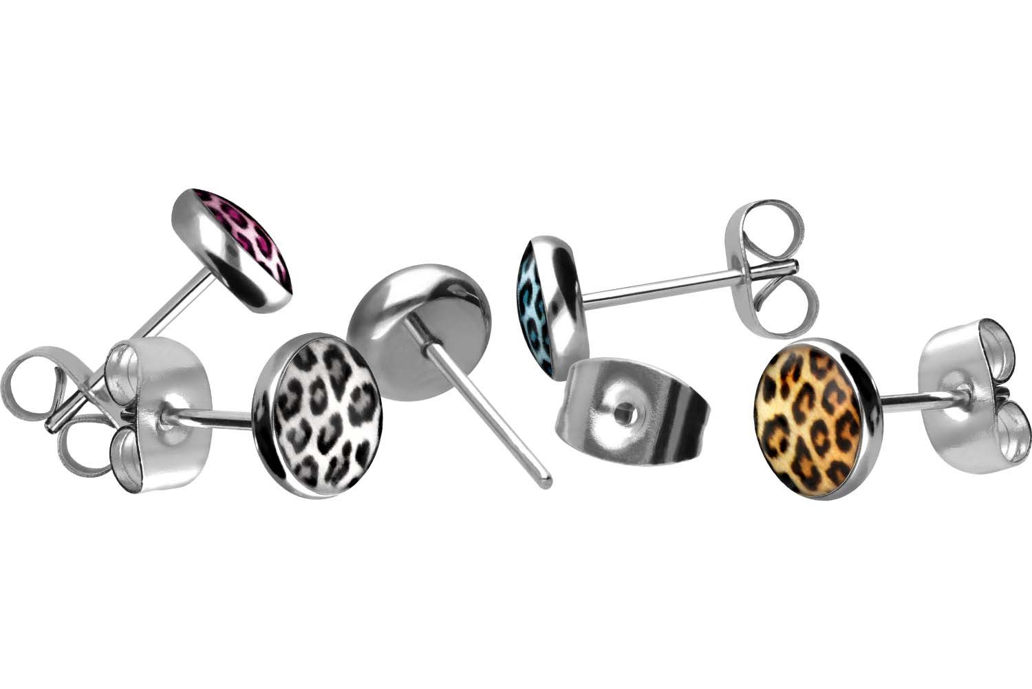 FILANGO Paar Ohrstecker Chirurgenstahl Ohrstecker LEOPARD günstig online kaufen