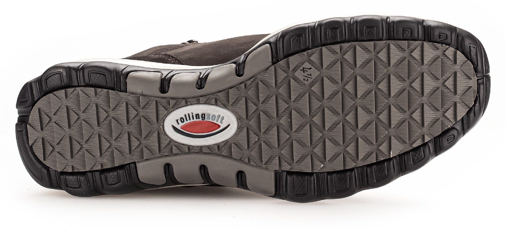 rollingsoft Schnürboots, Keilabsatz, Komfortboots mit profilierter Gummilaufsohle