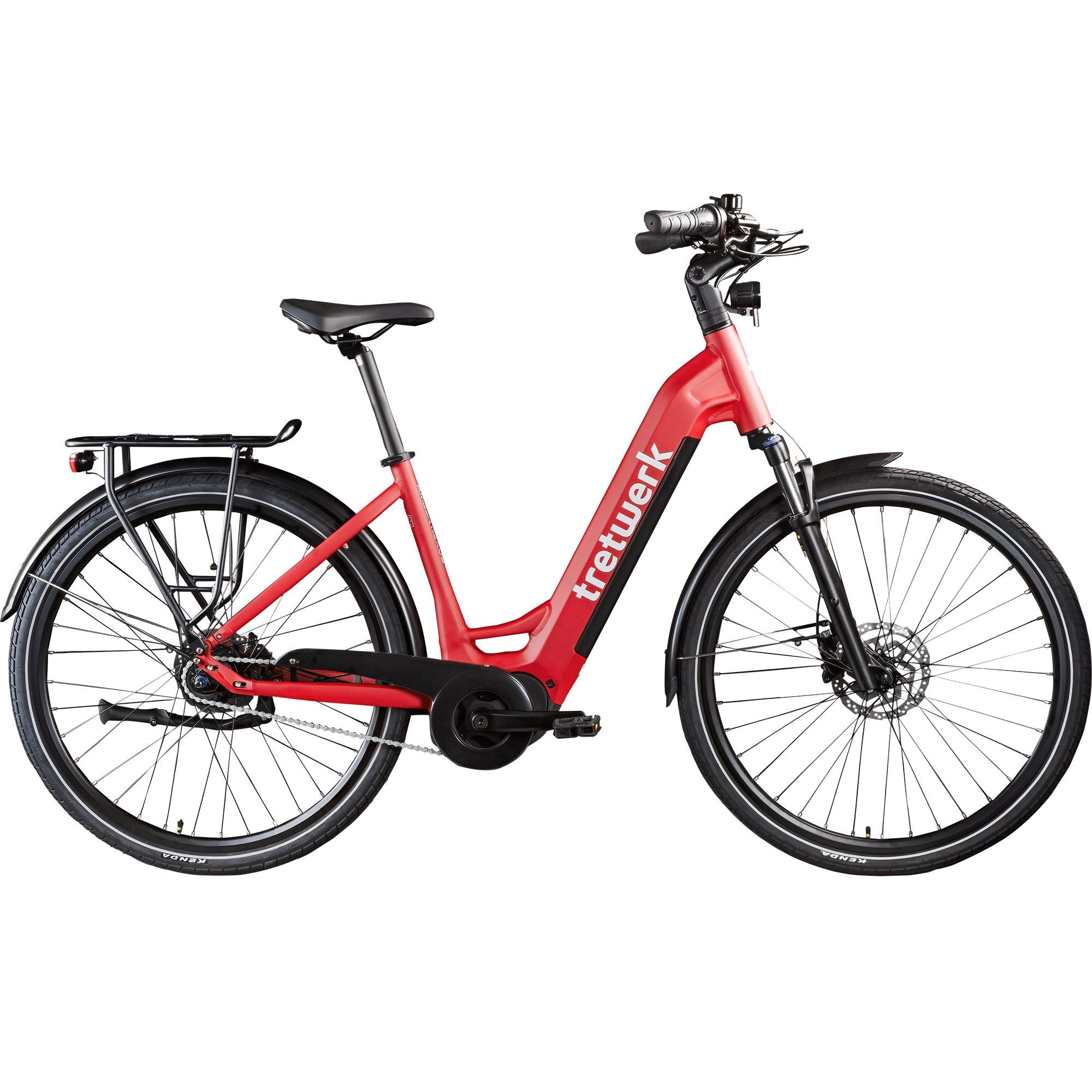 Tretwerk E-Bike Cityrad Amber Nexus, 8 Gang, Nabenschaltung, Mittelmotor, 550 Wh, Tretwerk Amber Nexus E Bike Damen 28 Zoll Elektrofahrrad 155 - 185cm