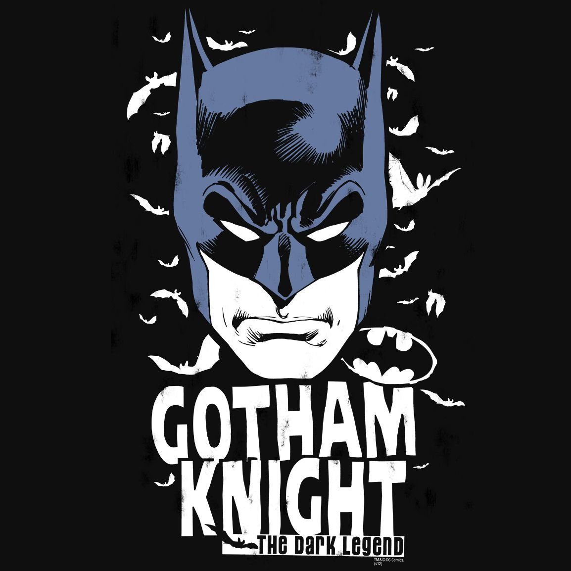 - Knight Batman-Frontprint T-Shirt coolem - DC mit LOGOSHIRT Batman Gotham