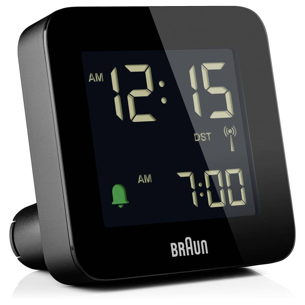 Braun Wecker BC09B-DCF Wecker Schwarz Alarmzeiten 1 Zweizeilig