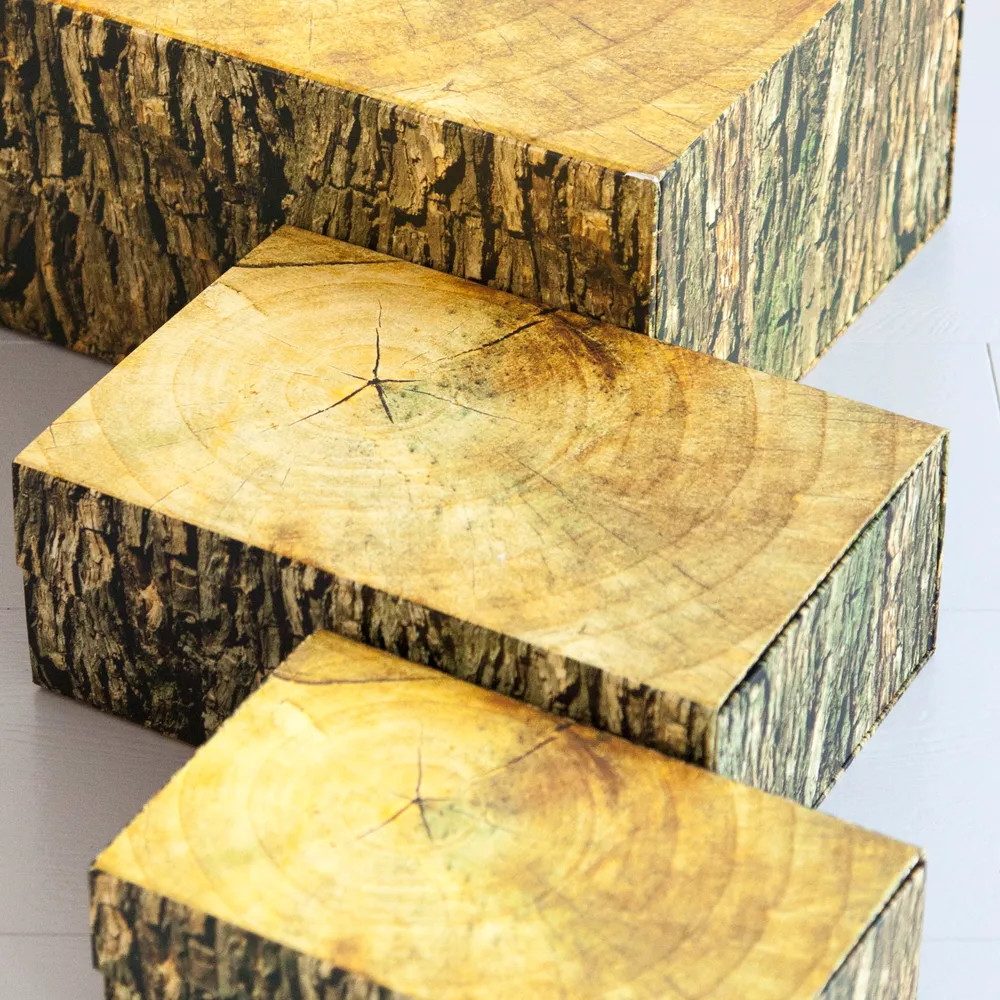 Kikkerland Aufbewahrungsbox Kikkerland Aufbewahrung Kiste Holzdesign günstig online kaufen