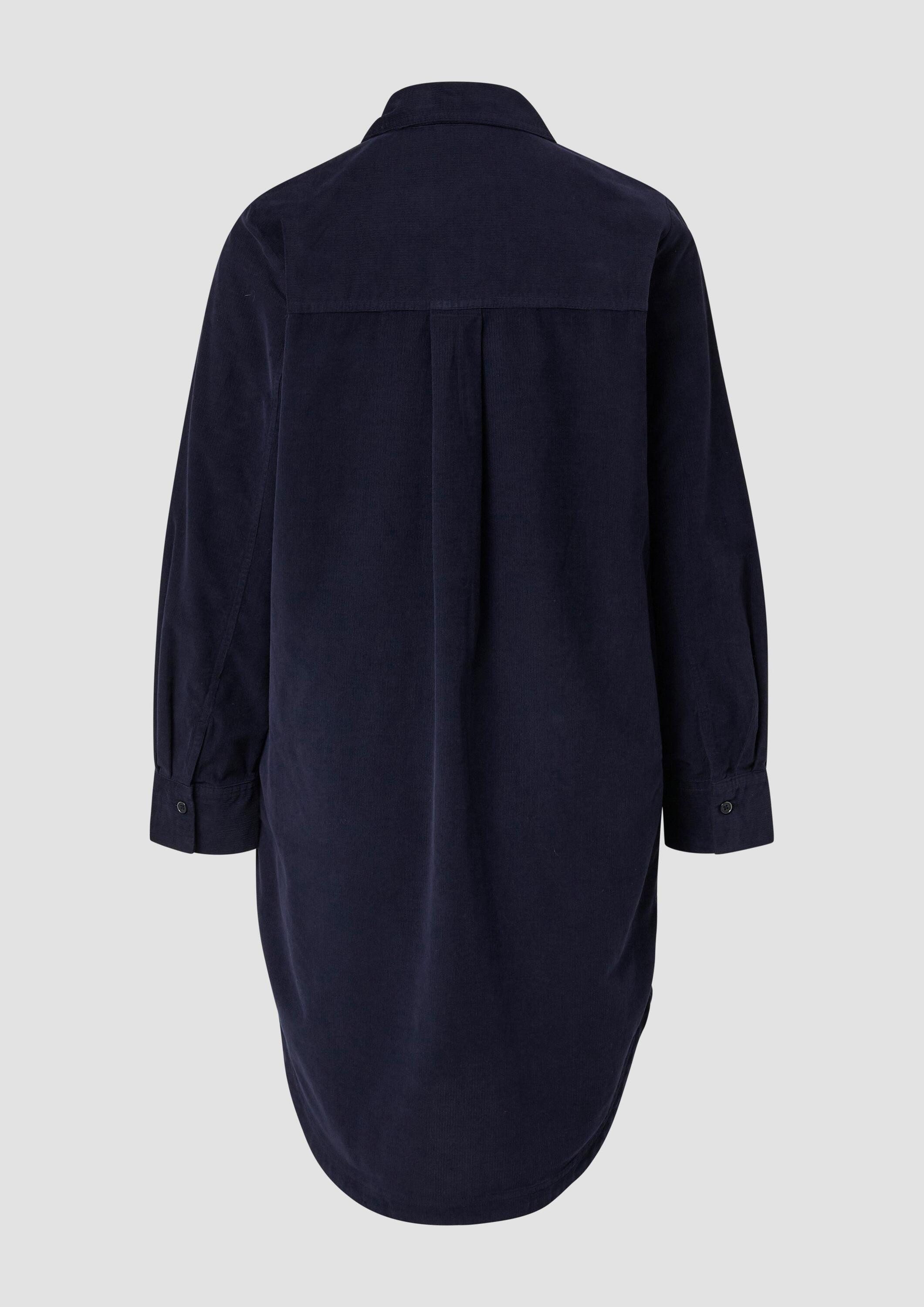 s.Oliver Minikleid Kleid Feincord-Kleid im Relaxed Fit mit Eingrifftaschen günstig online kaufen