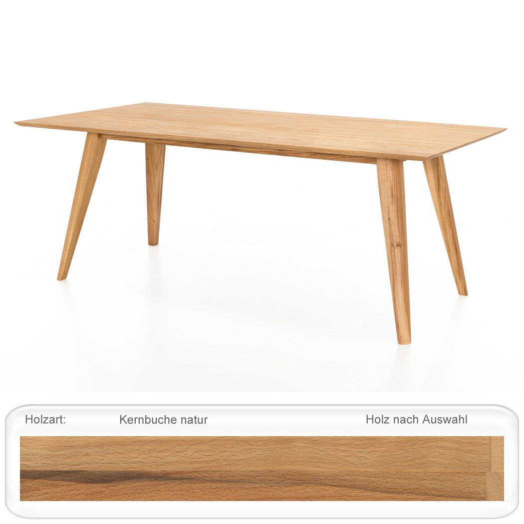 expendio Esstisch Olavi Massivholz geölt 11, cm aus rechteckig 160x90 Kernbuche