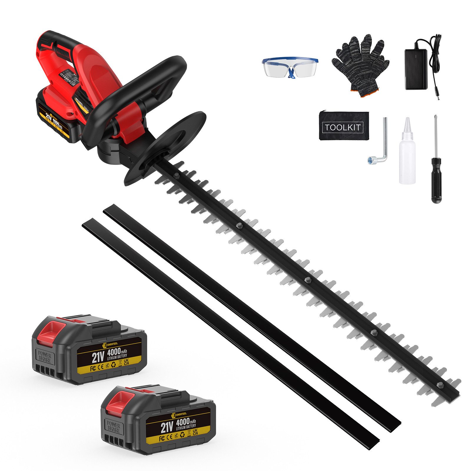 CONENTOOL Akku-Heckenschere LLJ003, 21V Heckenschere Elektro, günstig online kaufen