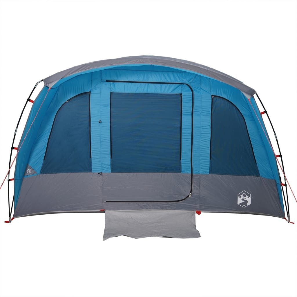 vidaXL Kuppelzelt NA Zelt Campingzelt Tunnelzelt Familienzelt 8 Personen Blau Wasserdic