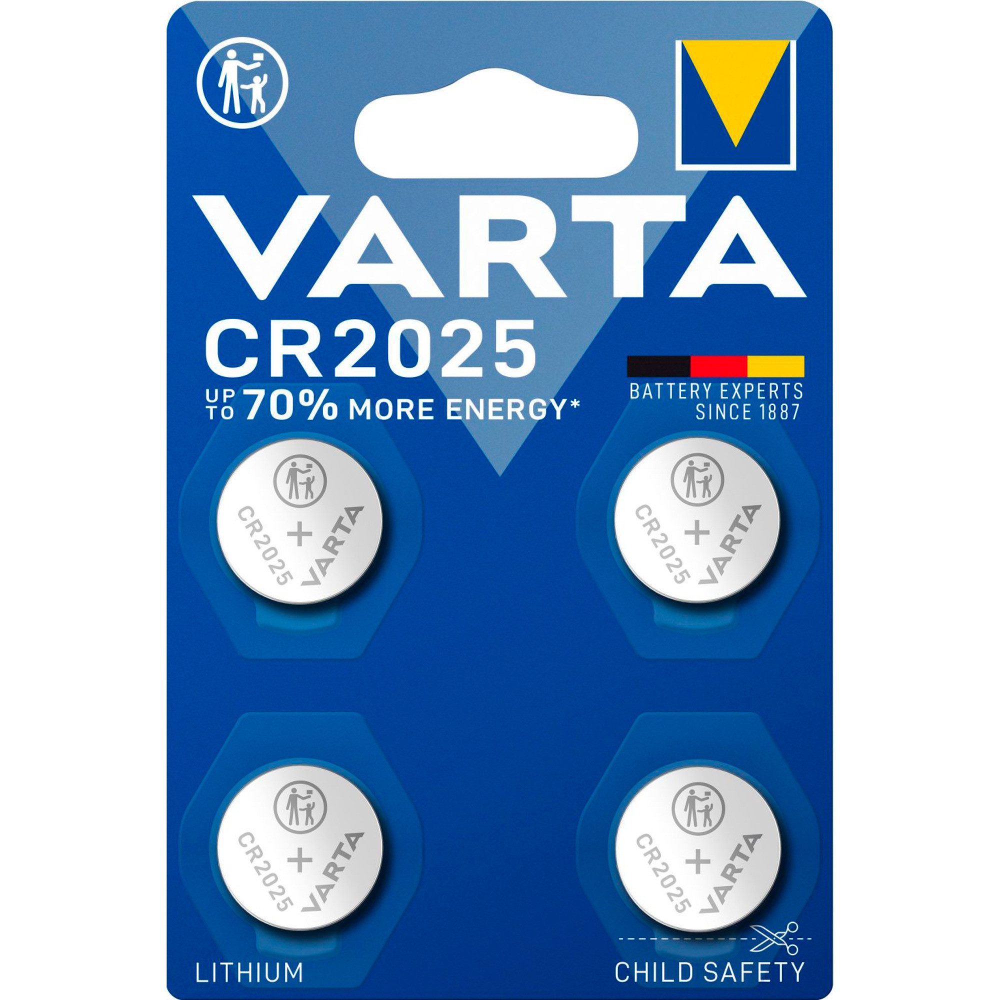 VARTA VARTA Lithium Coin Knopfzelle CR2025, 3Volt, Akku