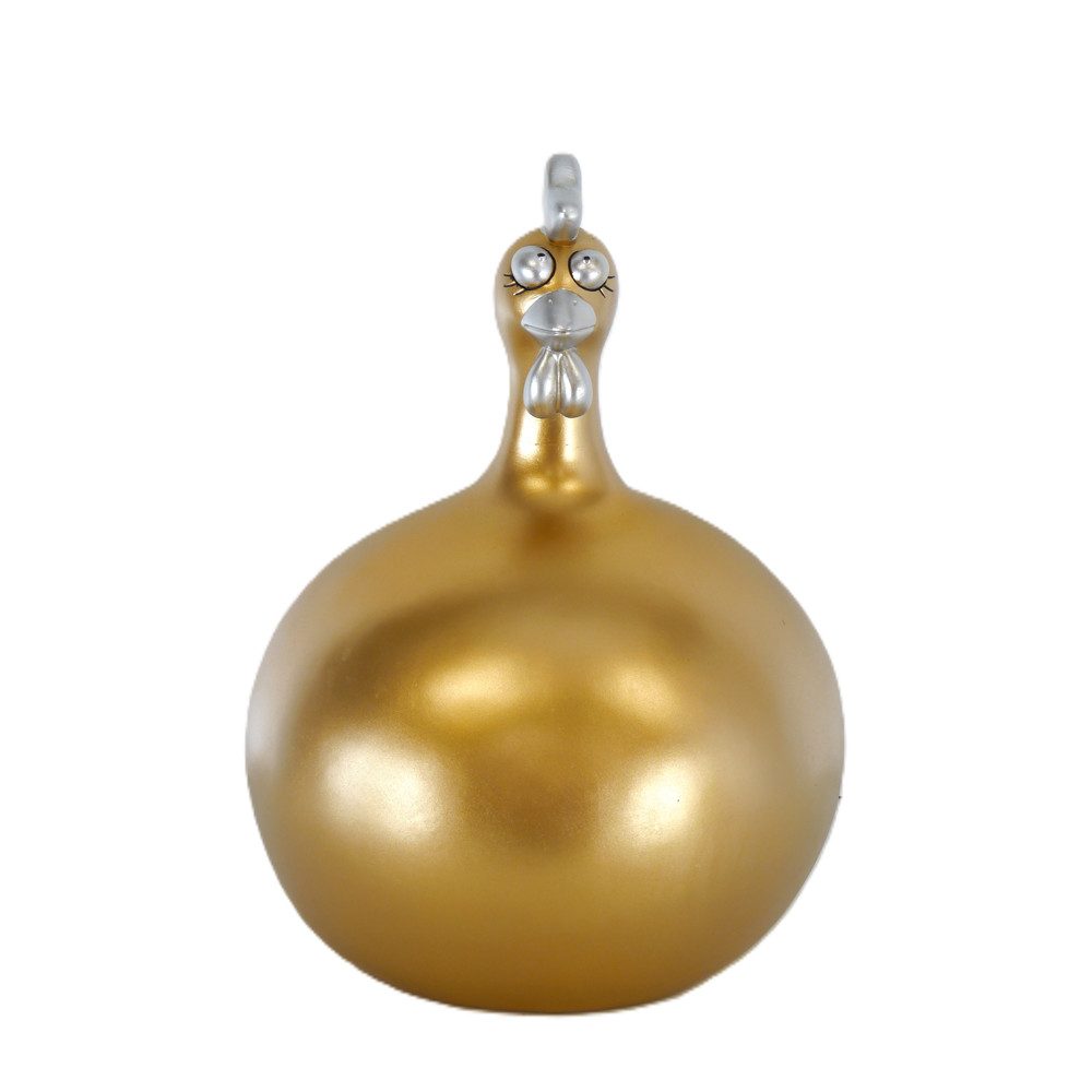 AFG Tierfigur Großes Huhn in goldfarben für Haus & Garten (1 St)