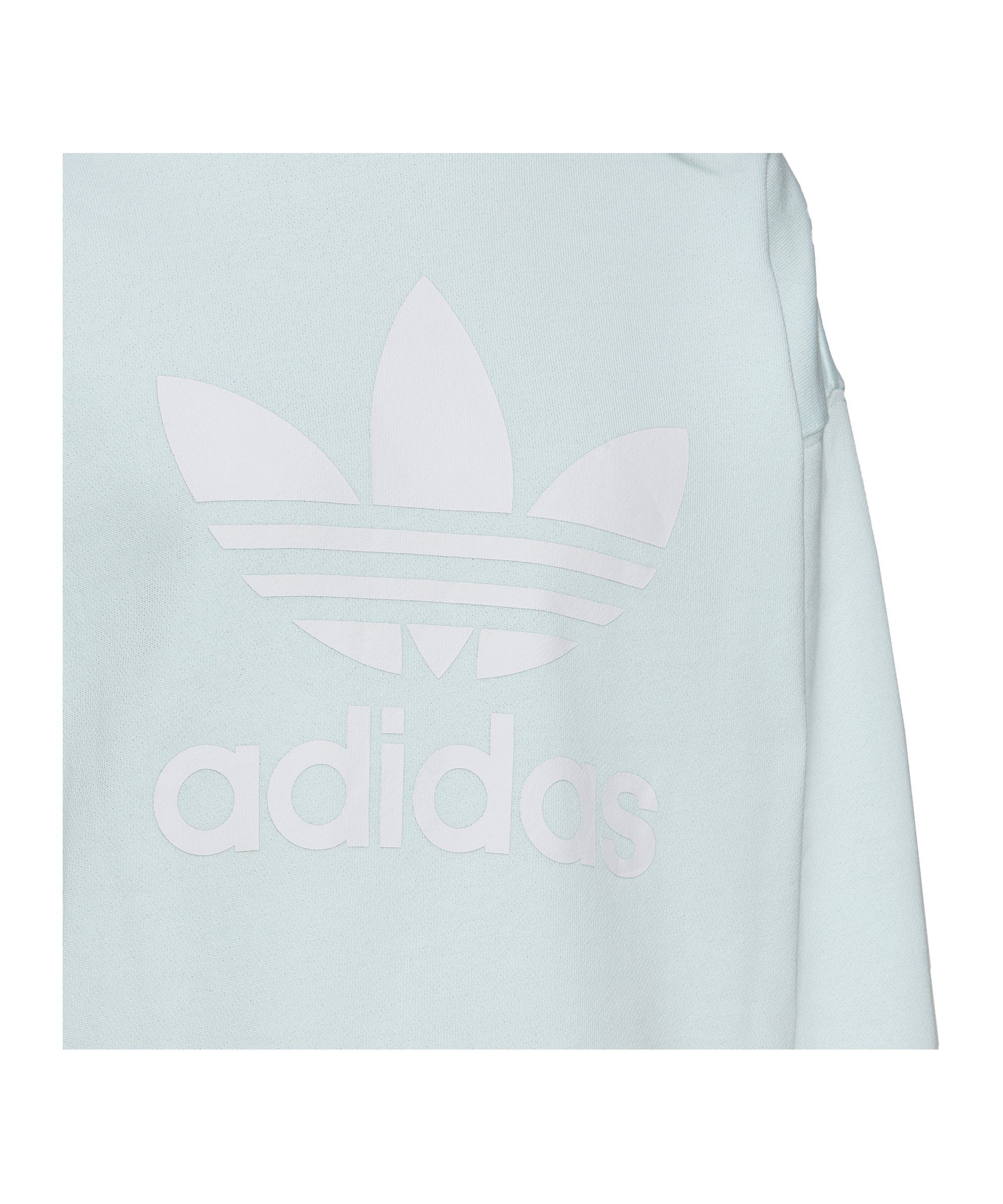 Trefoil Damen Sweater Sweatshirt Originals blau adidas