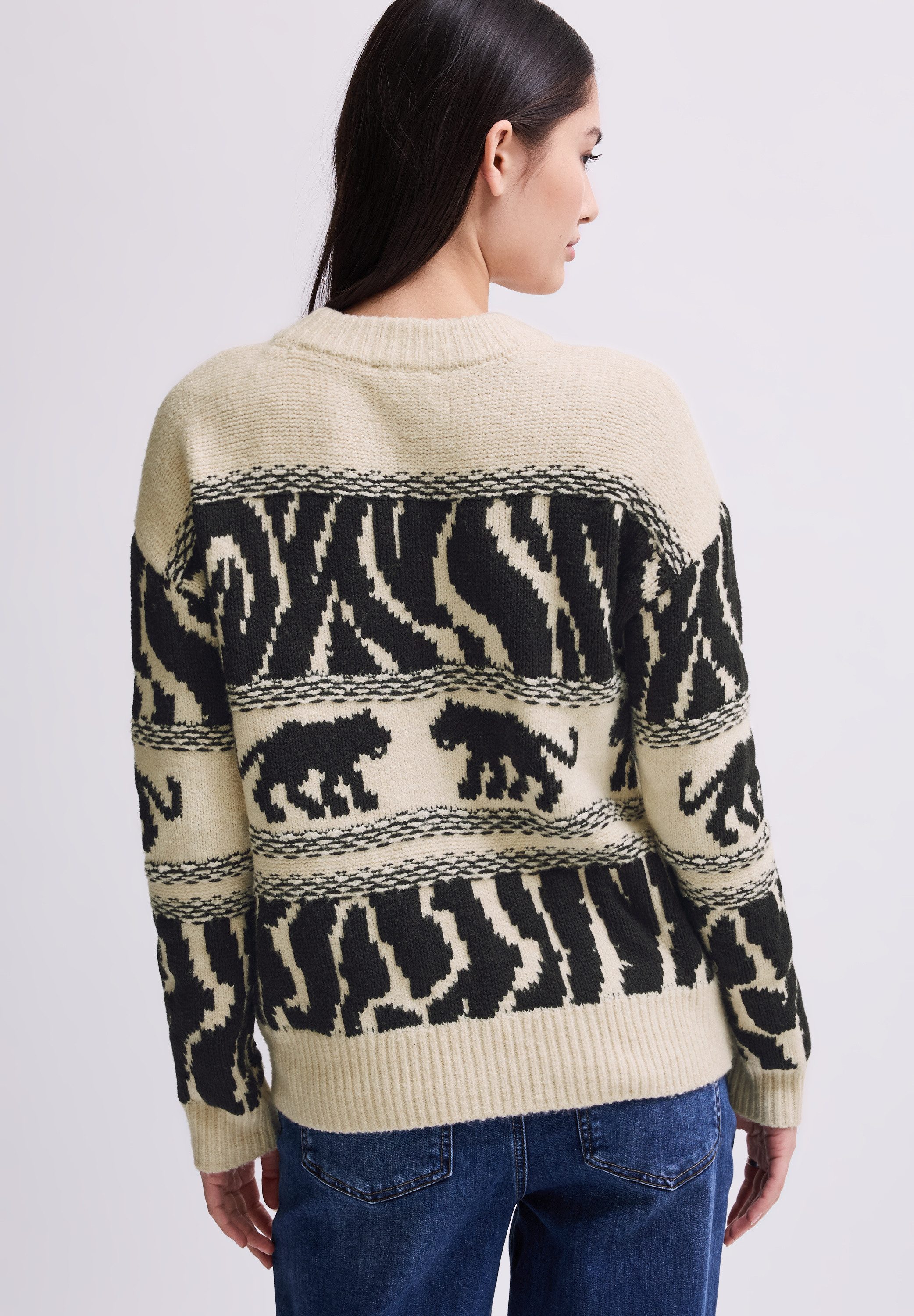 STREET ONE STUDIO Strickpullover mit Muster