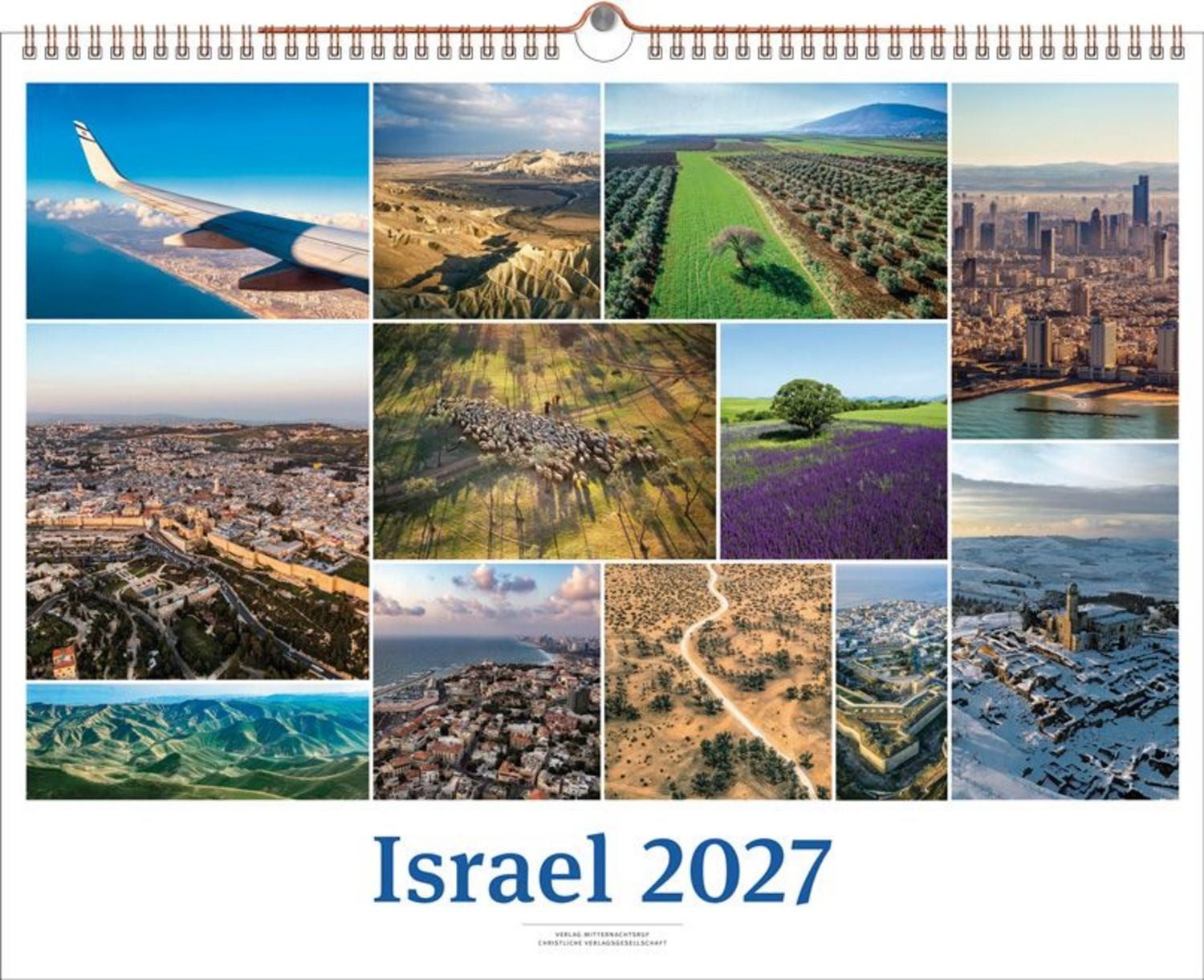 Terminplaner Israelkalender 2027 White Version