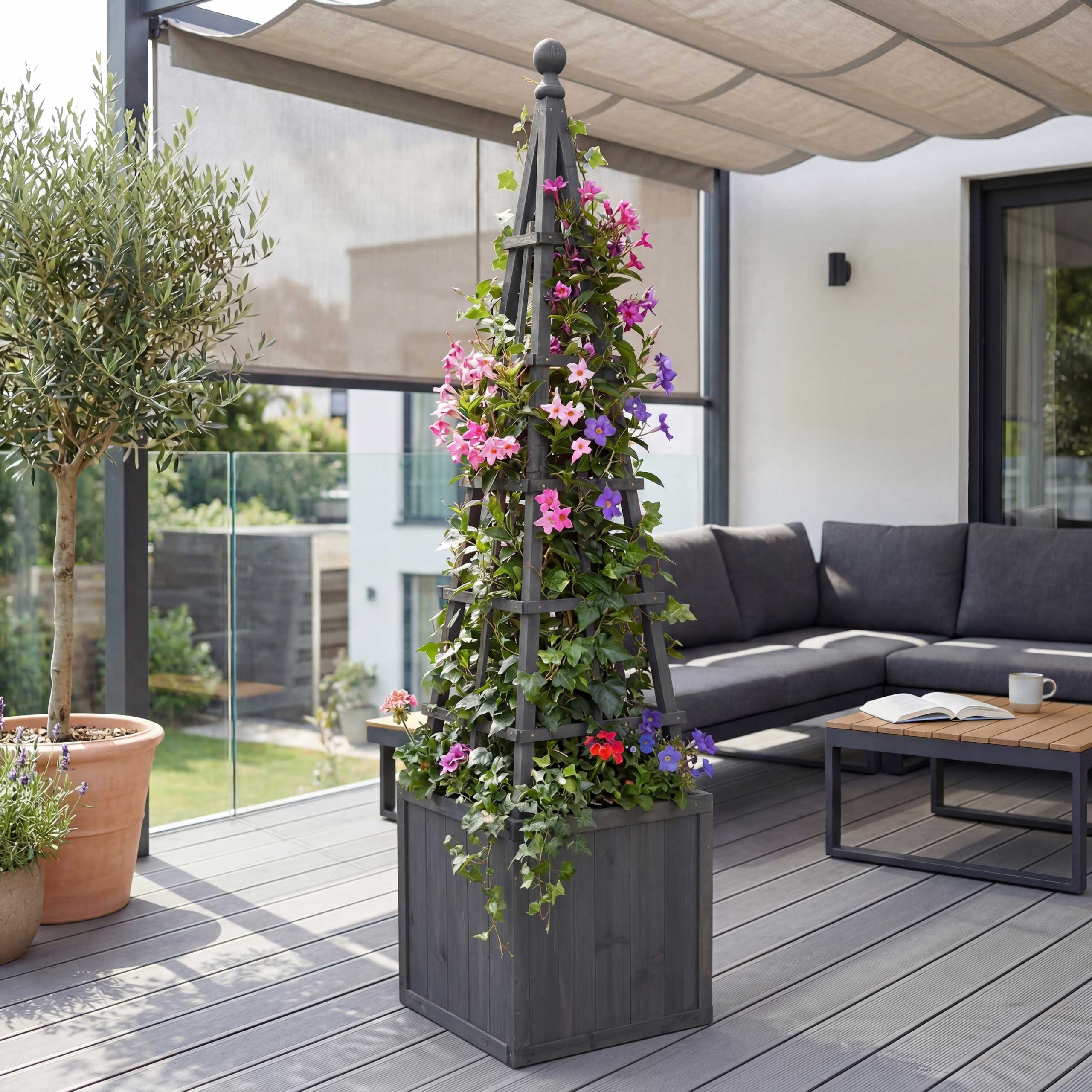 MCW Pflanzkübel MCW-Q18, Kompaktes Grundmaß - ideal für platzsparende Begrünung