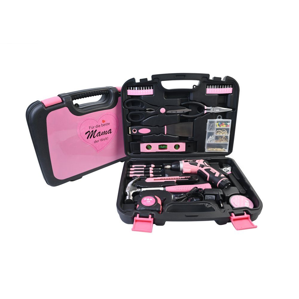 P & K Werkzeugset Beste Mama- Personalisierter 136-teiliger Werkzeugkoffer, günstig online kaufen