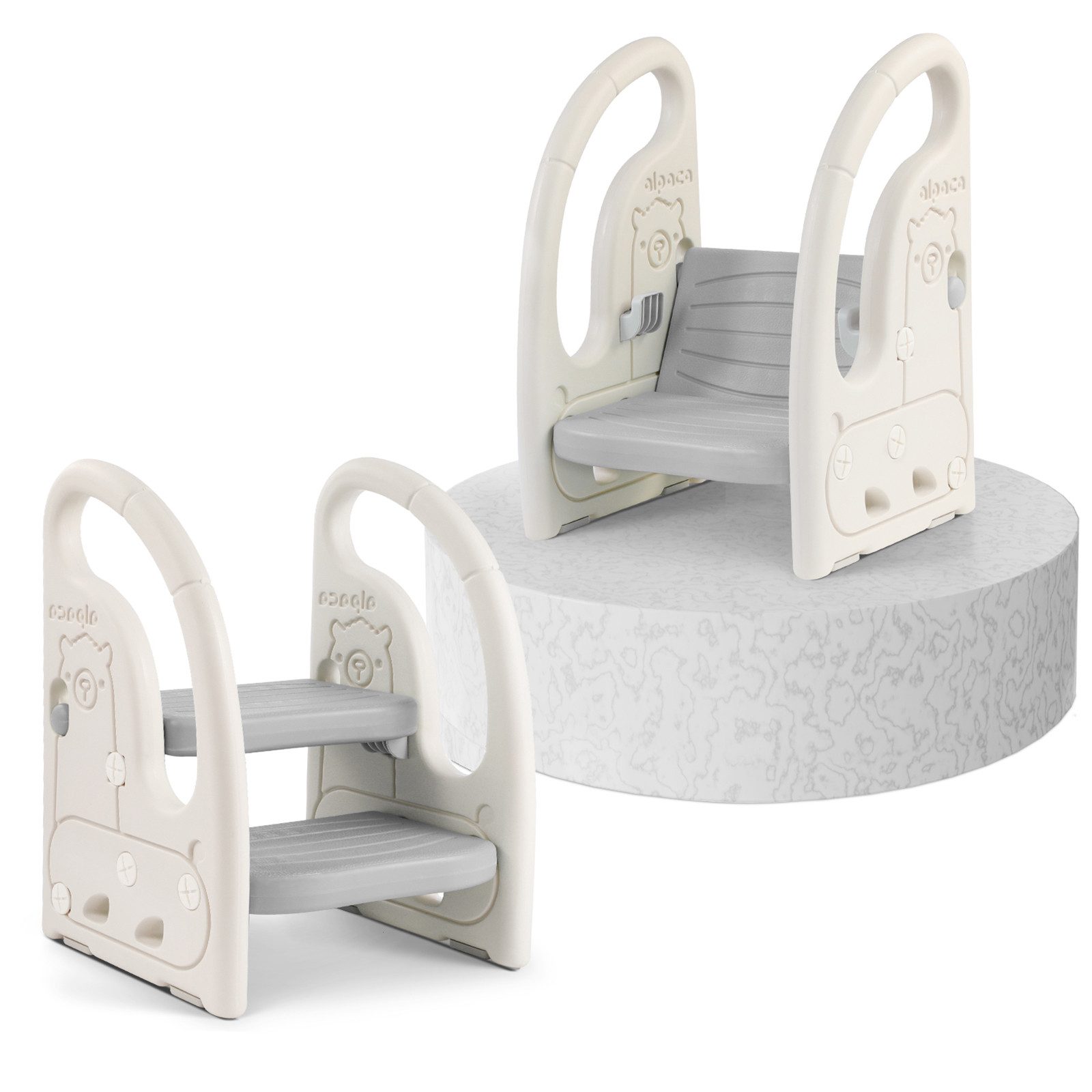OUNUO Baby-Toilettensitz Kindertritthocker 2 Stufen, breite günstig online kaufen