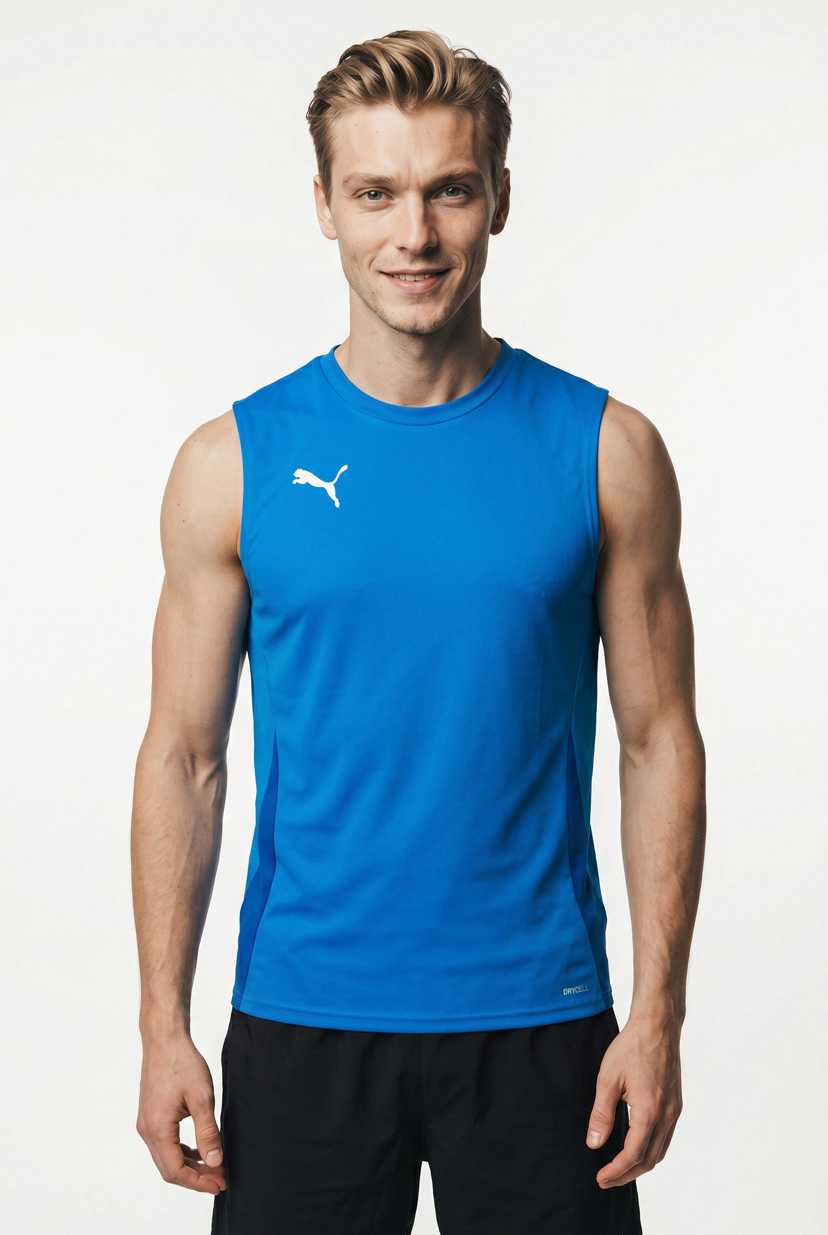 PUMA Fußballtrikot TEAMGOAL SLEEVELESS JERSEY für Fußball, ärmellos, sportlicher Stil, aus Interlock-Material
