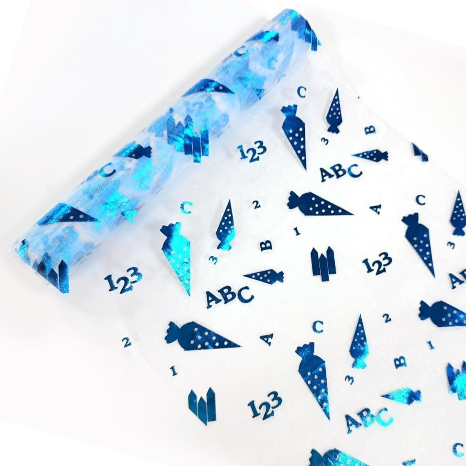 LuxusKollektion Hängedekoration Tischläufer 5m 28cm Einschulung Tischdeko Zuckertüten Blau